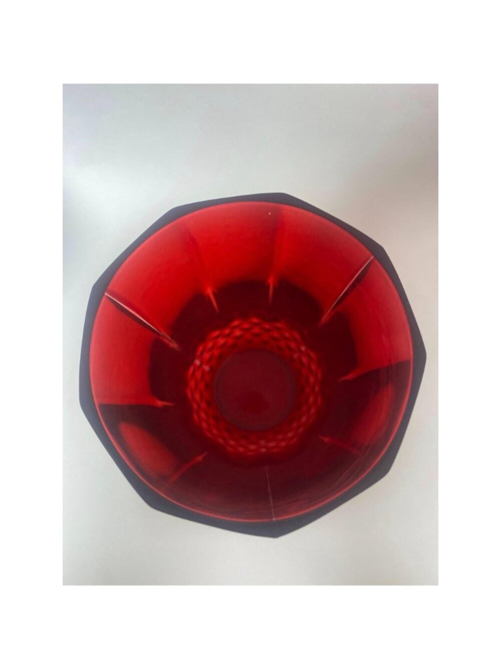 Set Of 4 Vintage Ruby Red Longchamp by Cristal D'Arques - Durand Tumblers - Picture 6 of 6